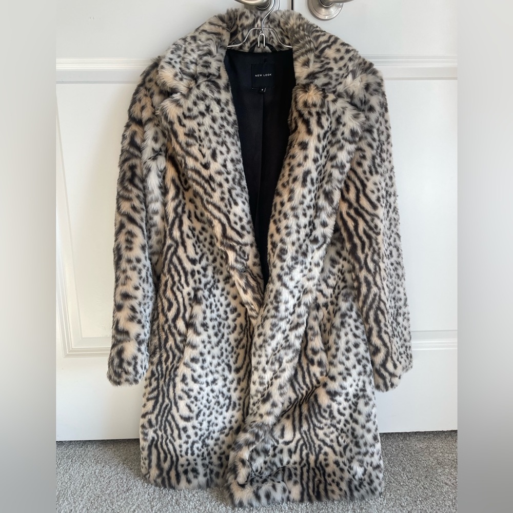 cheetah print fur coat